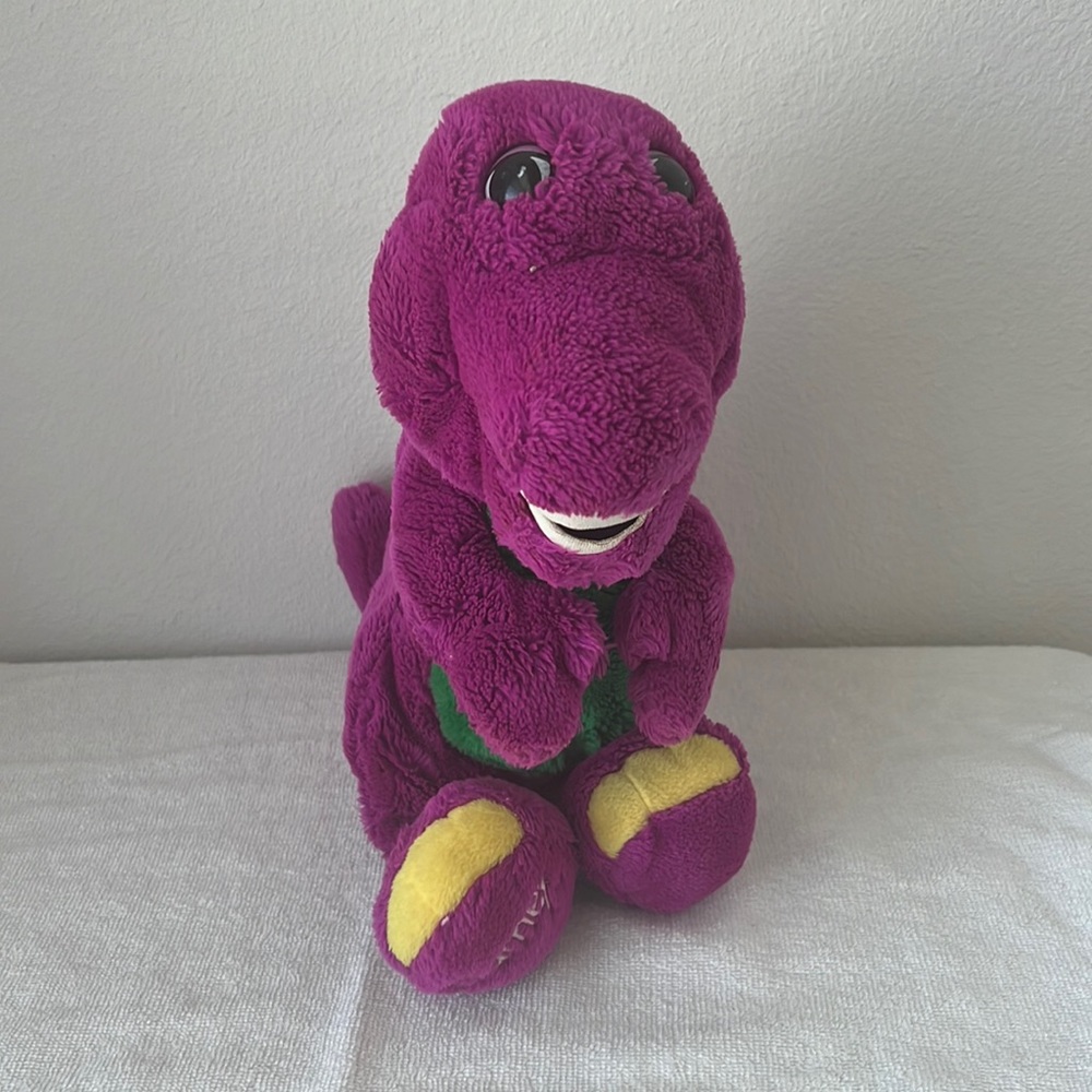 Vintage Barney plush stuffed dinosaur